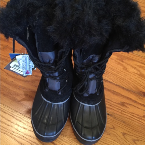 Khombu Ladies’ Waterproof Boots, Black - Picture 2 of 3